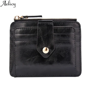 

Aelicy New Slim PU Leather Wallet Men Magic Wallets Designer Small Purse Male Hasp Retro Card Holder Mini Holders Carteira