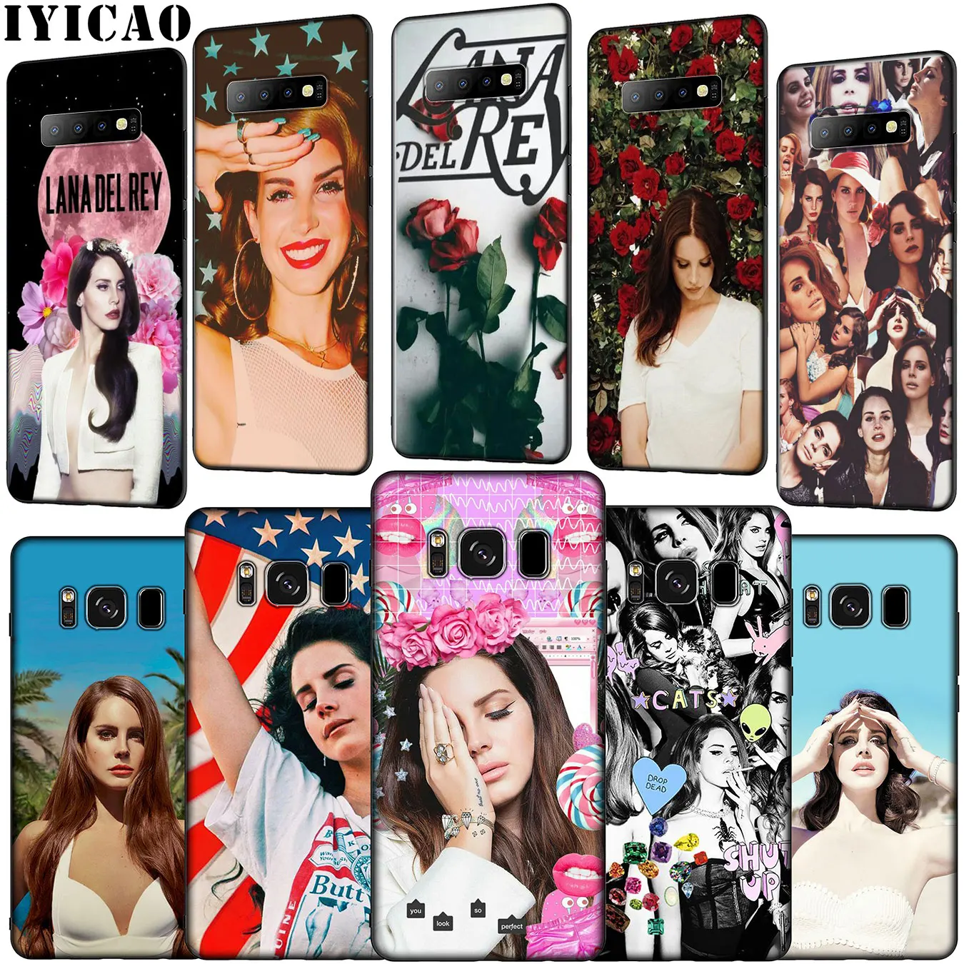 Мягкий силиконовый чехол для телефона IYICAO Lana Del Rey Samsung Galaxy S20 Ultra S10 Lite S9 S8 Plus S6 S7 Edge