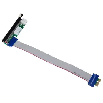 

HOT-PCI-E Extention Cable Express Riser Card Adapter Flex Ribbon 1X To 16X Power