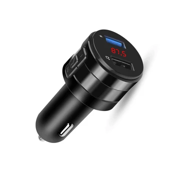

Bluetooth 4.2 + EDR MP3 Player Black FM Transmitter 2 USB Charge USB 2.0 Charger Hands-free LED Display DC12V-24V