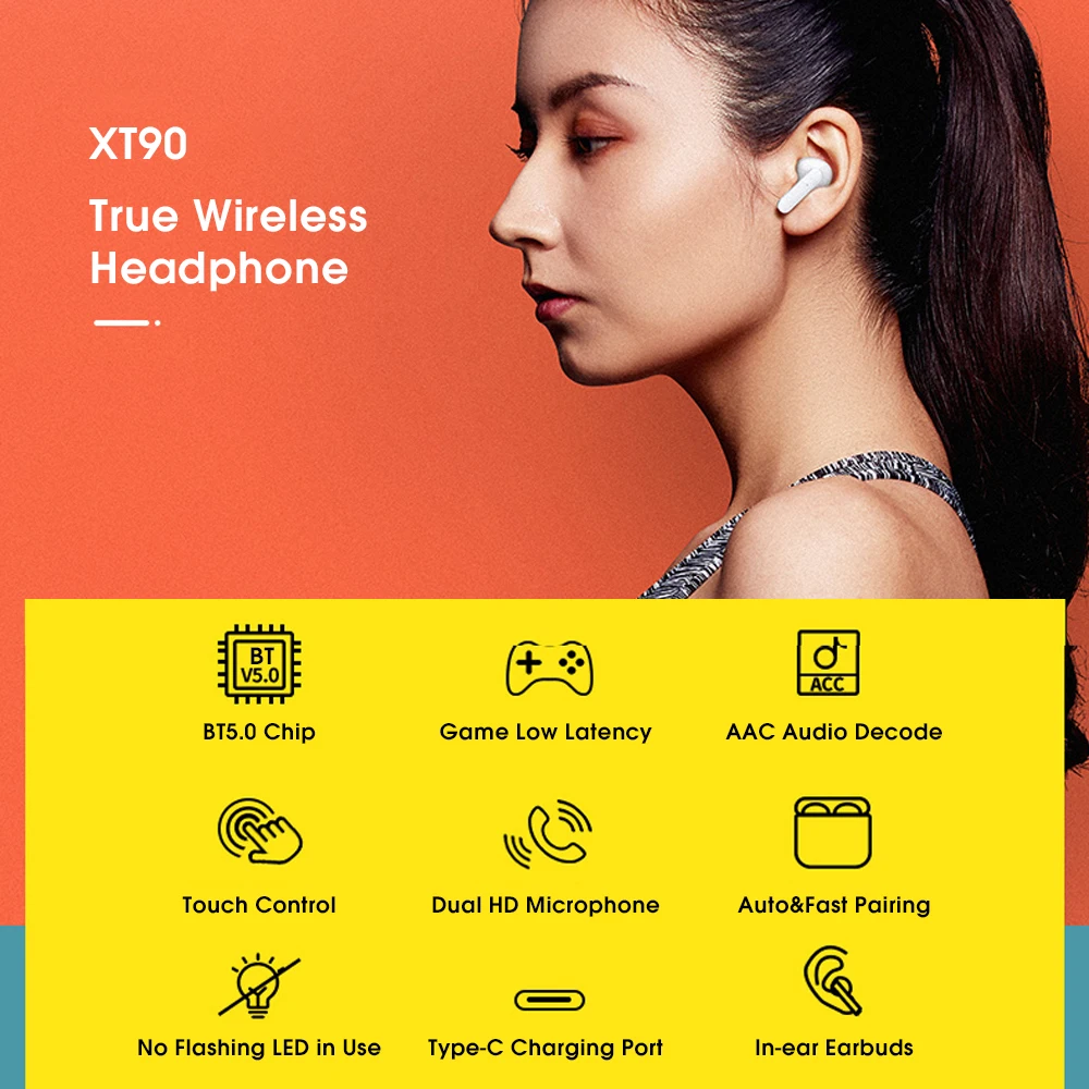 Lenovo Xt90/xt91 Wireless Headphones 