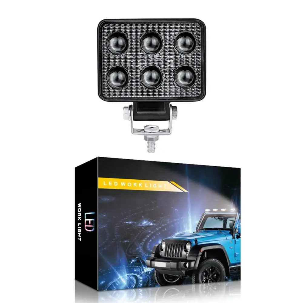 3 дюймов LED дальнего Противотуманные огни пылезащитный 12V 24V светодиодный рабочий светильник Противотуманные огни для Jeep автомобиль внедорожник ATV внедорожник машинка для стрижки 48 Вт 6 светодиодный рабочий светильник Точечный светильник