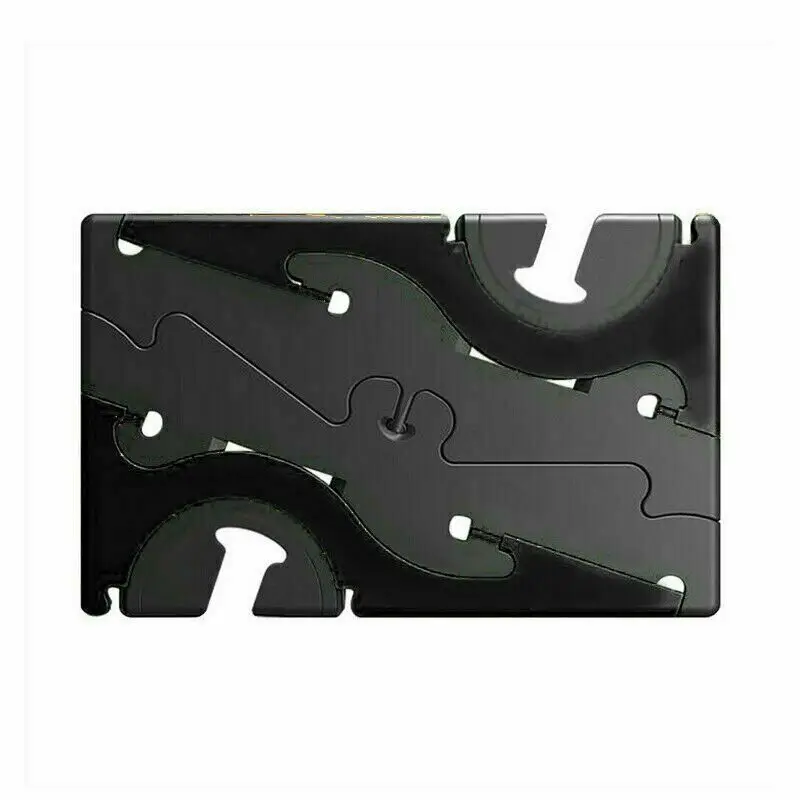 Tonbux Универсальный Регулируемый складной вращающийся треугольник Тип карты стабильный Карманный штатив Настольный держатель для iPhone - Цвет: Black