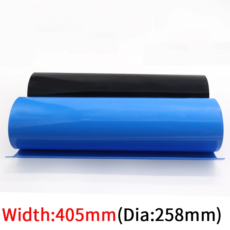 Dia 255mm PVC Heat Shrink Tube Width 400mm Lithium Battery Insulated Film Wrap Protection Case