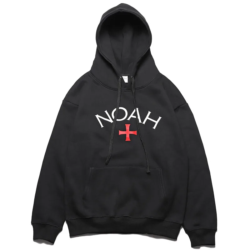 

Autumn Winter Cotton NOAH Core Logo Hoodie Men Women Casual Oversize Pullovers Gray Black White NOAH Sweatshirts