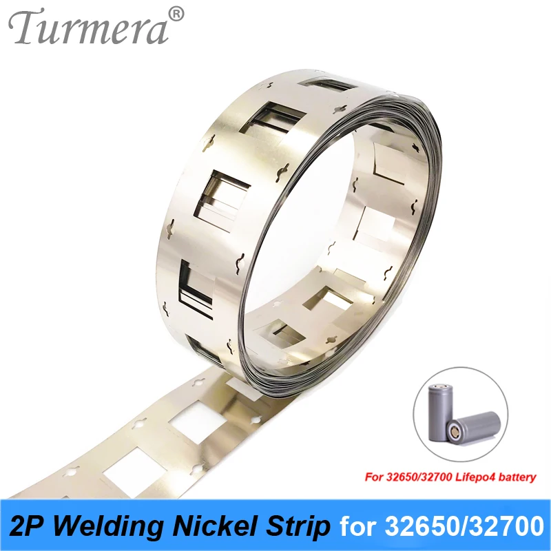 Turmera-fita de Níquel Puro 32650 32700 2p para Solda 0.15 mm 42 mm com Orifício para Parafuso 32650 32700 Lifepo4 Uso em Bateria Metros - Image 4