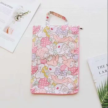 

IVYYE Mickey Melody gudetama Fashion Anime Portable Handbag School Foldable Handbags Study Pouch Shopping Bag Storage Bags NEW