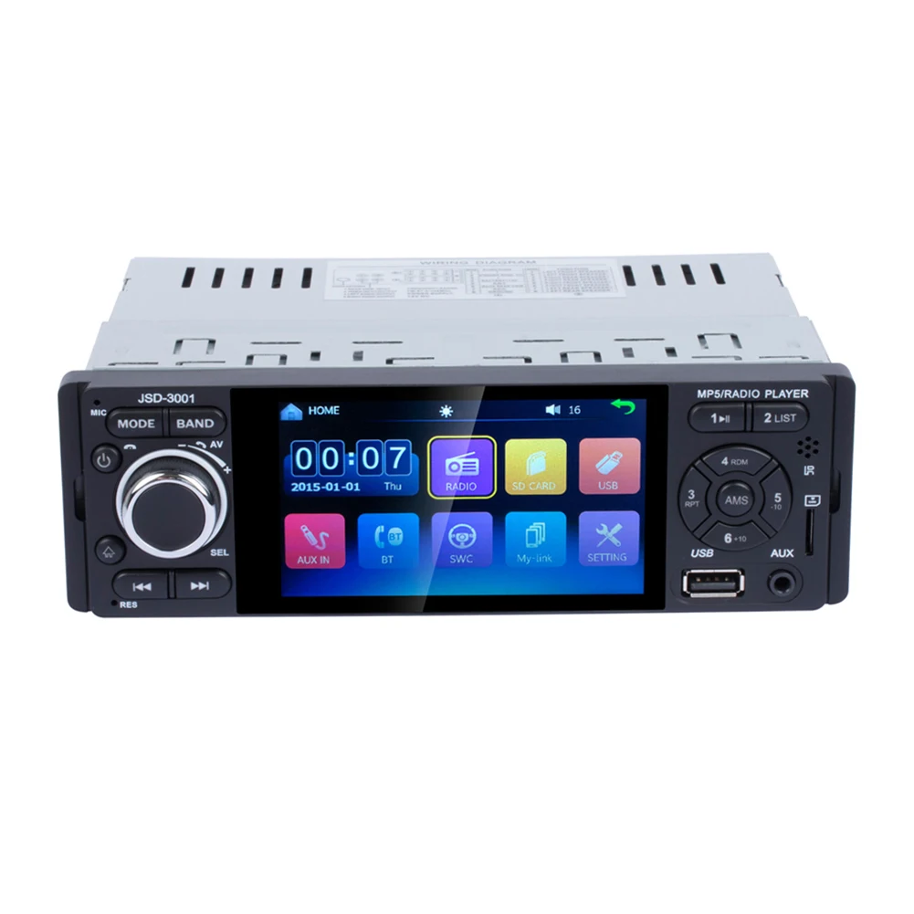 alpine car audio 1 DIN Car Radio Multimedia Video Player JSD-3001 4.1 inch Touch Screen  AUX Auto Stereo Head Unit Support Rear Camera car audio installation near me