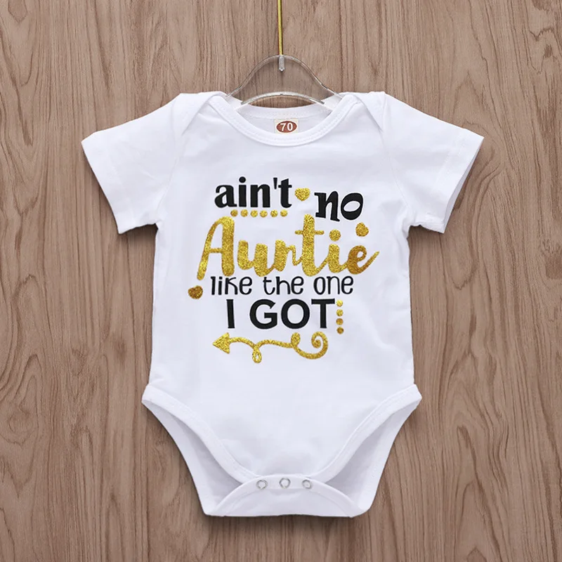 Baby Clothes Letter Bodysuit White Onesie Unisex Short Set AliExpress