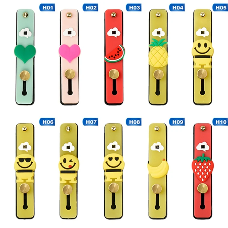  Universal Hand Band Halter Push-Pull Halterung Silikon Grip Stretch Stand Für iPhone U Typ Finger R