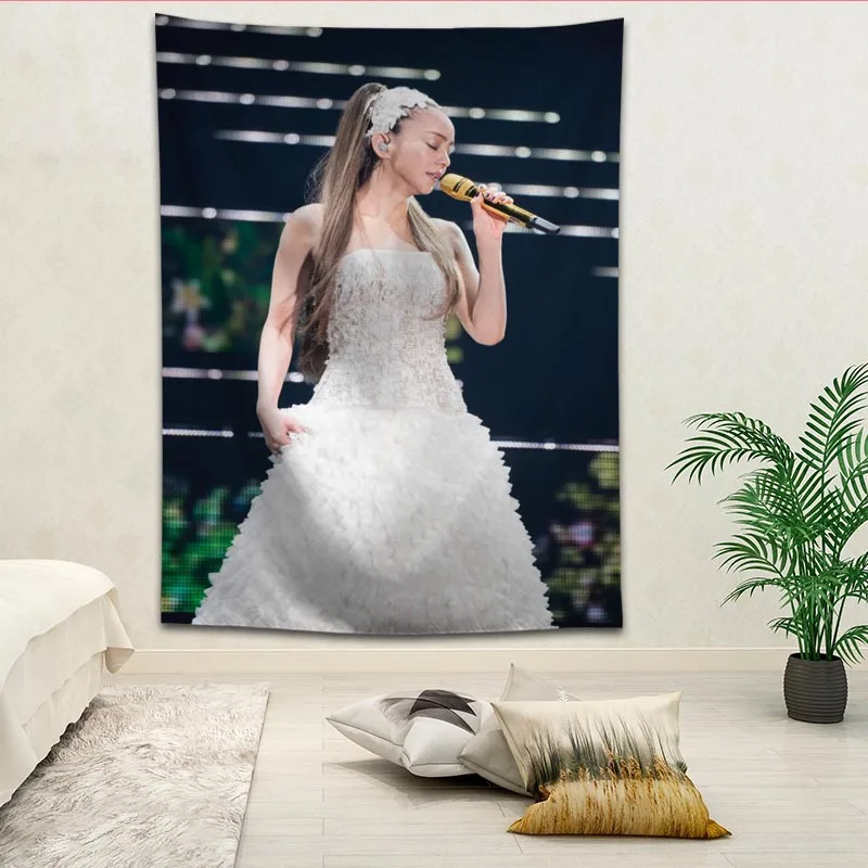 Namie Amuro Настенный декор гобелен макет комнаты живопись фон украшение стены постельное белье гобелены логотип на заказ - Цвет: 14