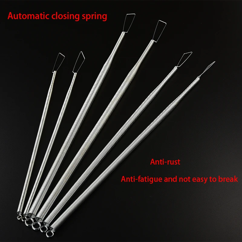 Door Automatic Closer Sensor Door Closer 65Mn Tension Extension Spring Sliding Spring 2Pieces door closer