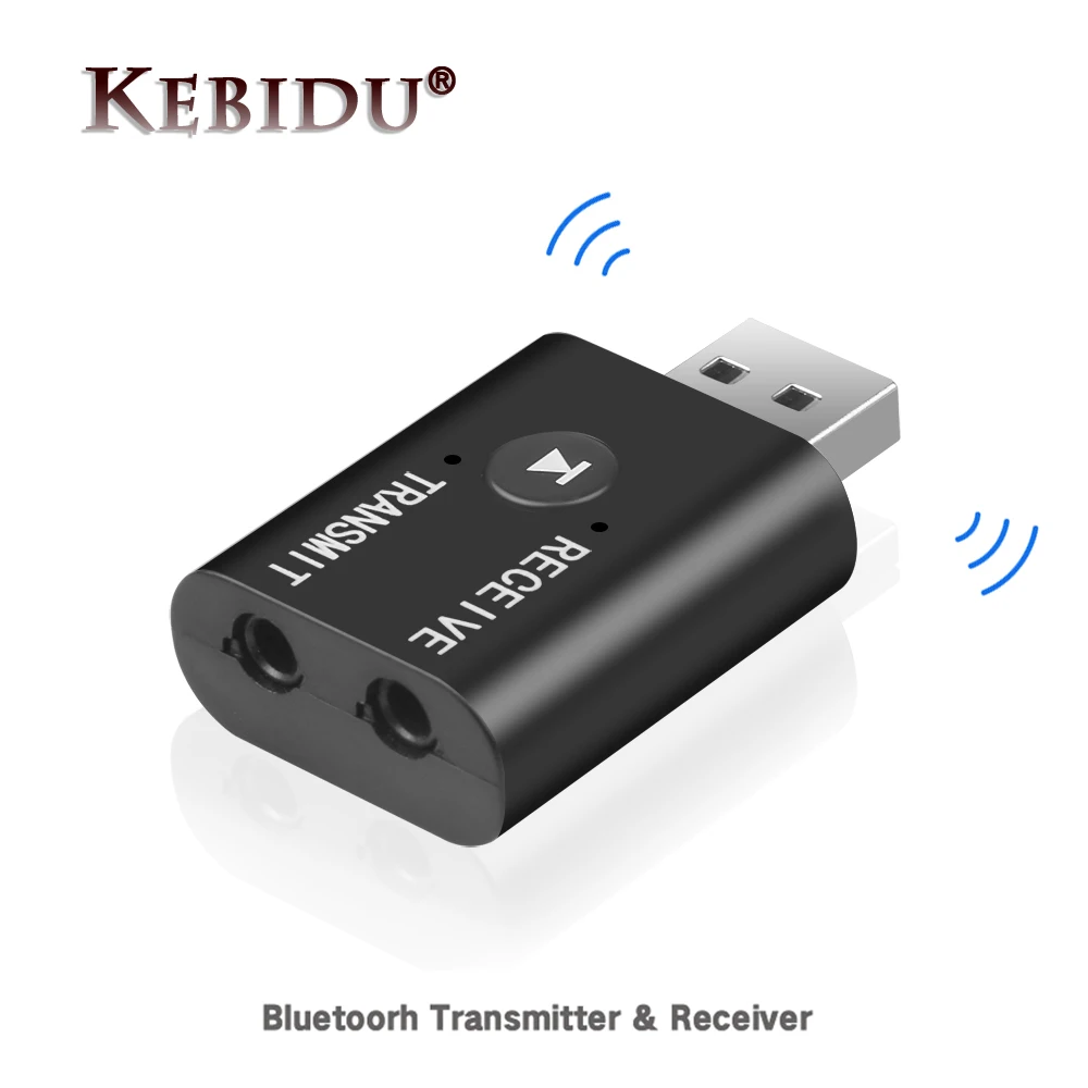 Мини Bluetooth 5,0 аудио приемник передатчик 3,5 мм AUX Jack стерео Bluetooth передатчик для ТВ ПК Автомобильный USB беспроводной адаптер