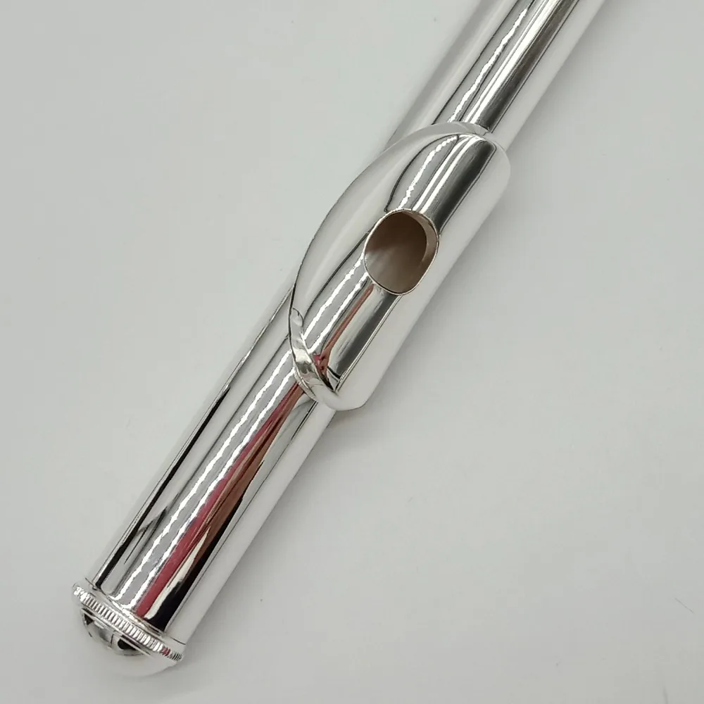 De Xin профессиональная флейта 211 Посеребренная флейта инструмент промежуточный студенческий изогнутый головное соединение флейты 16 закрытых отверстий E ключ