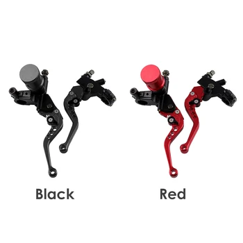 

CNC 7/8 22mm Motorcycle Brake Clutch Lever Master Cylinder Reservoir Set​ Left and Right Stop light Switch Handle Grip