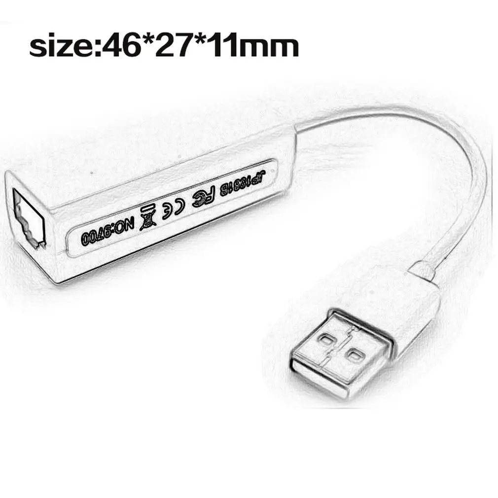 USB 2 0 Ethernet адаптер 10/100 Мбит/с для RJ45 Lan сетевая карта Сетевая сети постоянного тока