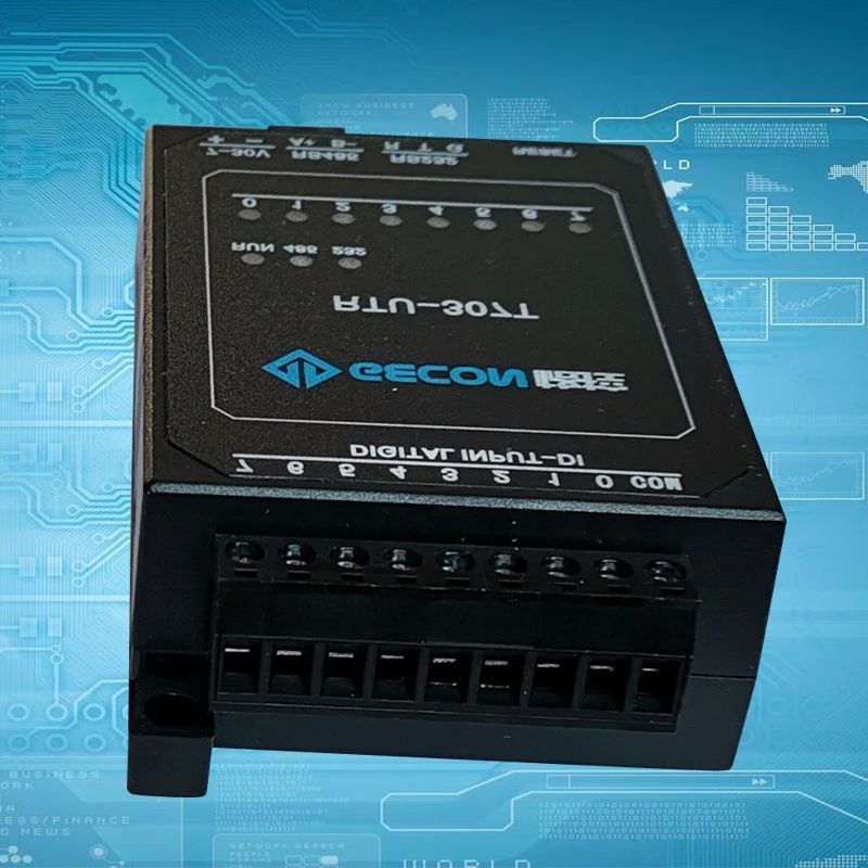 8 канальный аналоговый входного 4 х релейный выход 220VAC Modbus RTU модуль