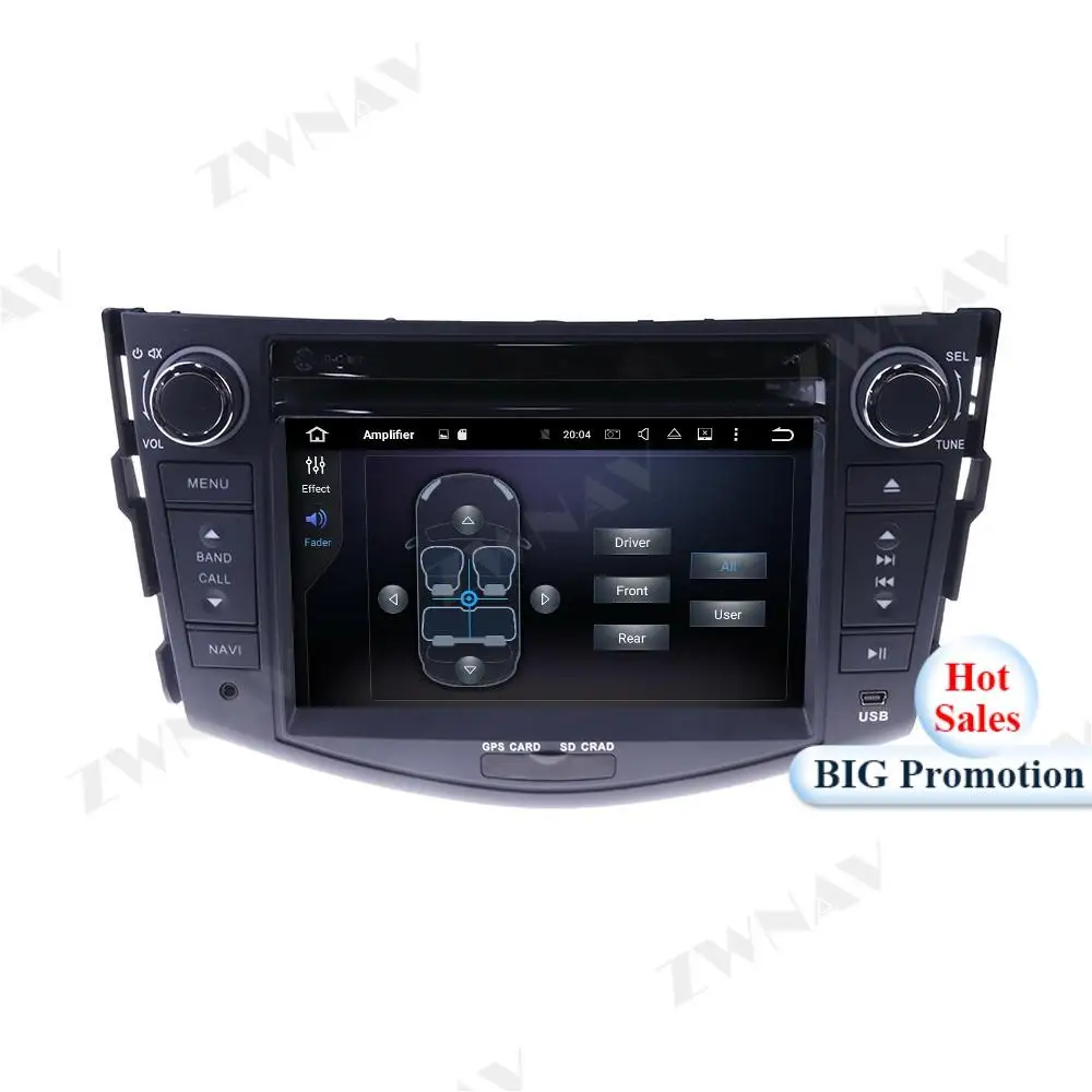Автомобильный мультимедийный плеер 4 Гб + 64 ГБ Android 10 0 для Toyota RAV4 RAV 2006-2012 GPS Navi Radio navi