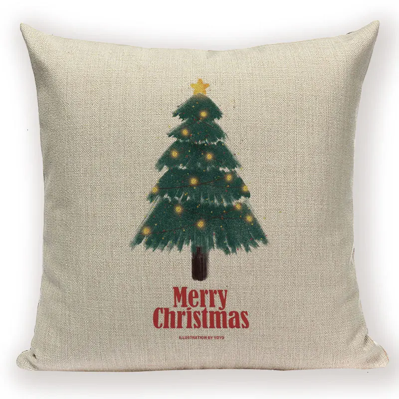 Merry Christmas пледы чехол для подушки мультфильм Санта Клаус Олень диван кровать Чехол скандинавский принт подушки для домашнего декора чехлы чехол s
