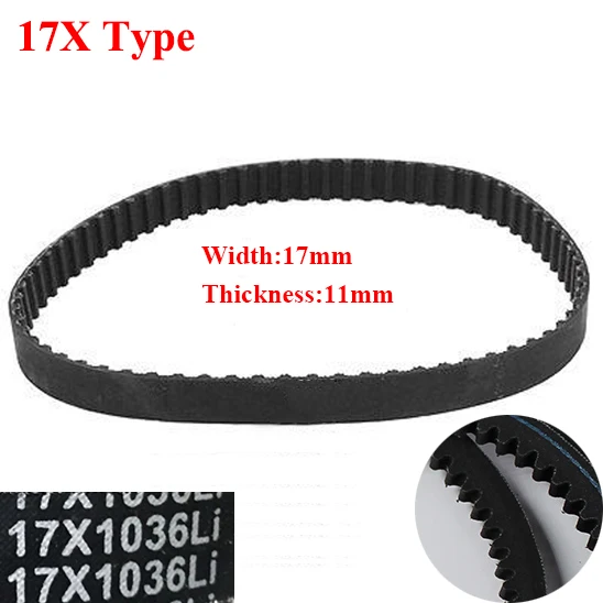 

AV17X 2540Li 2600Li 2610Li 2650Li 17mm Width 11mm Thickness Rubber Wegde Raw Edge Gogged Band Timing Transmission Vee V Belt