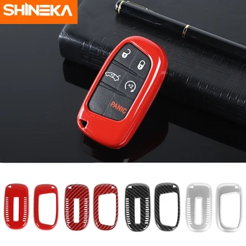 

SHINEKA Keychains For Jeep Renegade Car Key Case Keychain Protection Key Shell Cover Case For Jeep Renegade 2015+ Car Styling