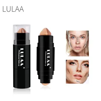 

LULAA Double Head Concealer Stick Foundation Makeup Full Coverage Contour Face Concealer Cream Base Primer Moisturizer TSLM2