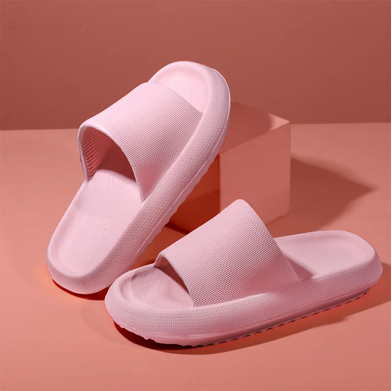 Slippers Women Thick Platform Shoes Indoor Bathroom Slipper Soft EVA Anti-Slip Home Floor Slides Ladies Summer Shoes Men 