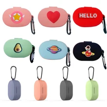 Earphone-Case Hook Bags Airdots Mi-Redmi Tws Bluetooth Xiaomi Cartoon Wireless Charging-Box