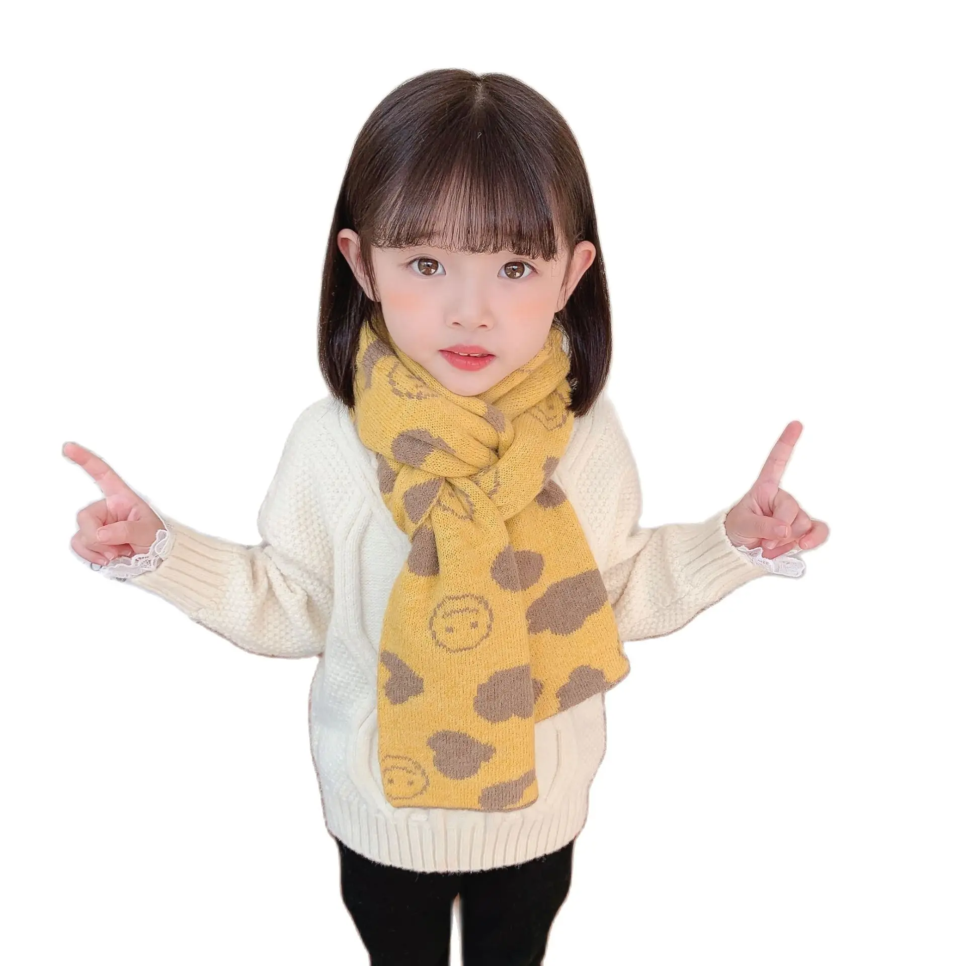 2021 Spring Autumn Winter Girls Wool Knitted Scarf Kids Child Long Baby Boys Outdoor Neck Warmer |