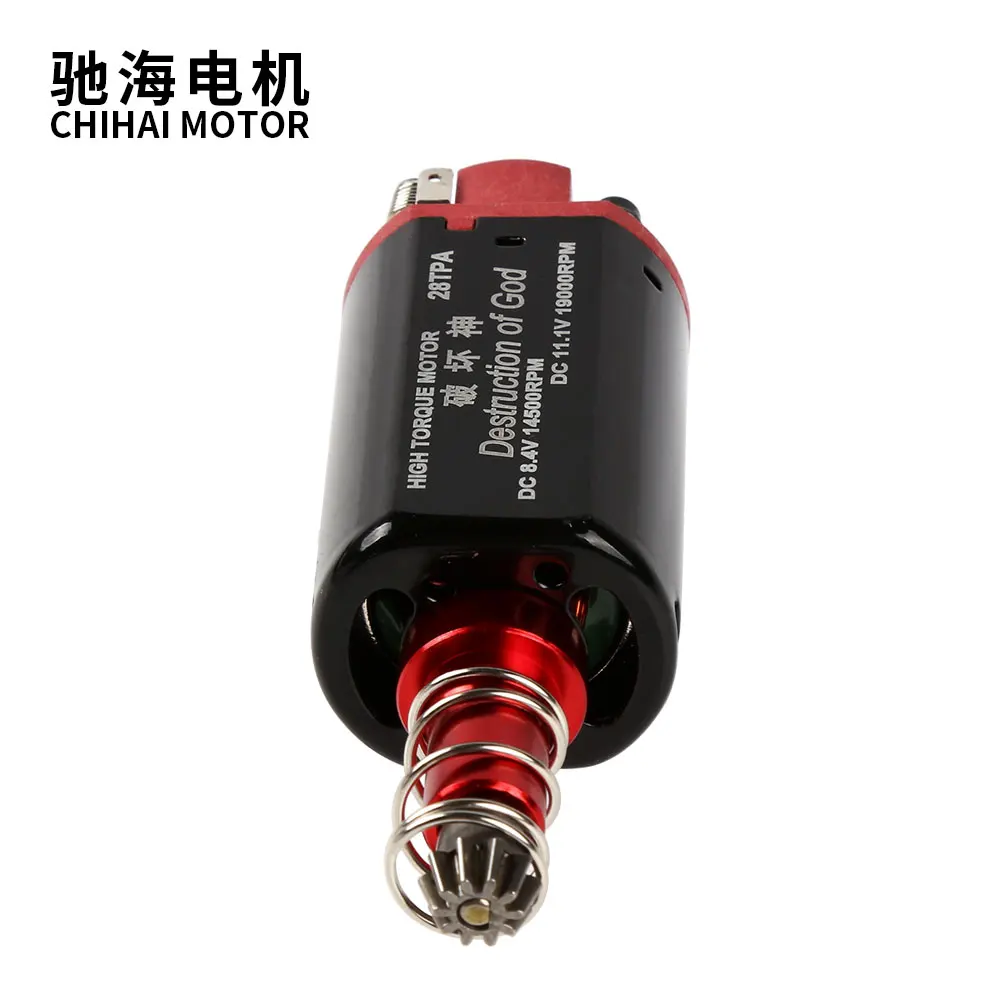 chihai motor CHF-480WA-28TPA Nd-Fe-B 19000 rpm Ver.2 Gearbox High Torque Long Shaft Motor for AEG Airsoft