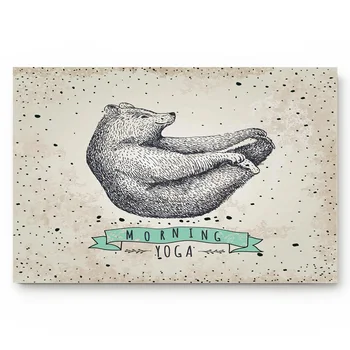 

Cartoon Bear Line Animal Modern Bathroom Accessories Non-slip Doormat Living Room Kitchen Doormat