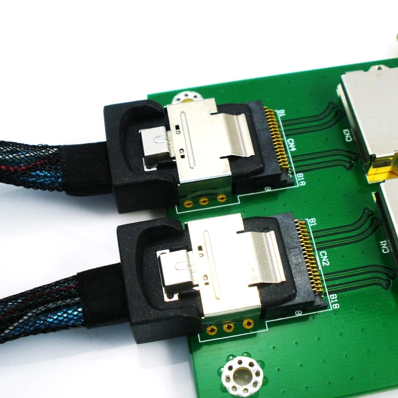 Dual Mini Pci Bracket Server Array Card Sas26p Sas-sff8087 to Sff9088 Placa Adaptadora Sas36p26p Sff8087-8088 - Imagem 3