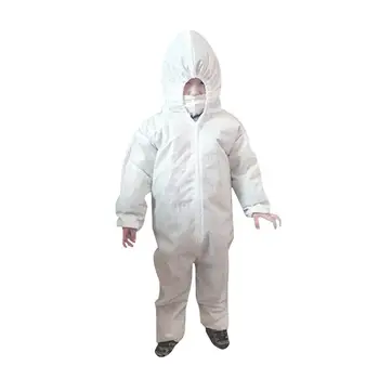

Kids Disposable Dustproof Anti-droplet Hooded Isolation Safety Protection Suit