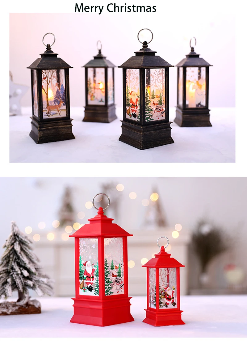  2020 LED Christmas Christmas Tree Decoration Small Oil Lamp Holder Party Christmas Gift Home New Ye - 4000203856916
