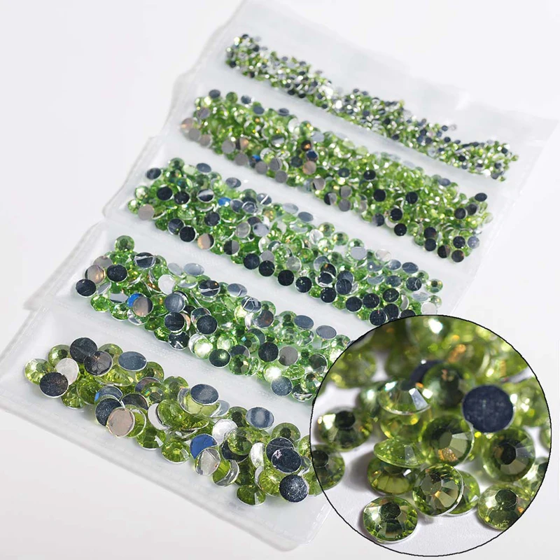 Стразы для ногтей 3D Crystal AB прозрачные камни для ногтей Самоцветы жемчуг DIY украшения для ногтей золотые серебряные заклепки стразы - Цвет: HHM36376