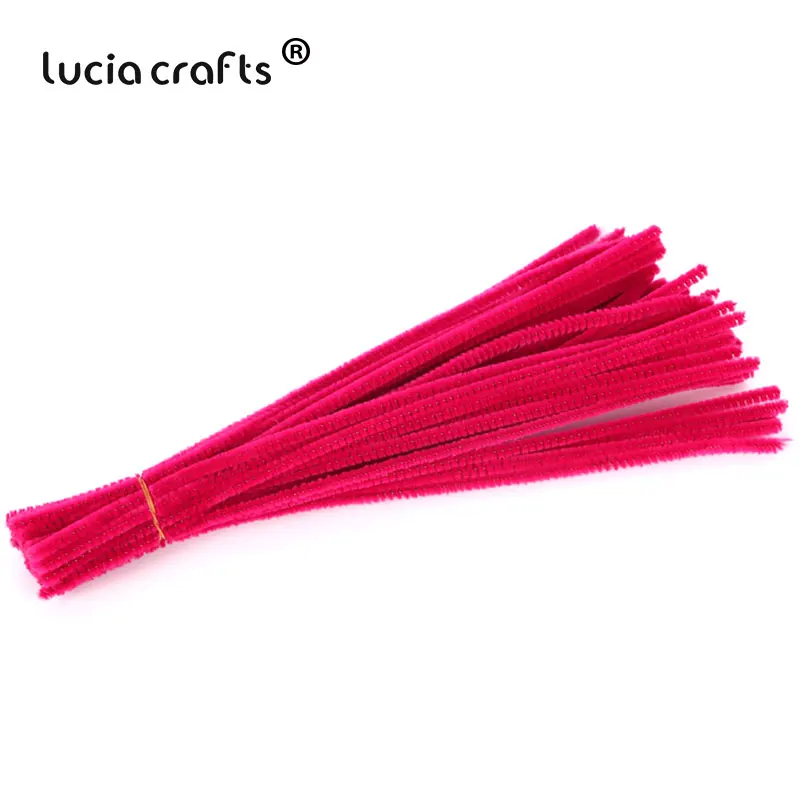 10/30/50/100pcs 6mm Colorful Chenille Stems Pipe Cleaners DIY Handmade Kids Educational Plush Toys Art Craft Supplies L0207 - Цвет: Color 3