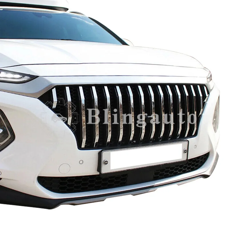 Передняя решетка радиатора подходит для H yundai all new Santafe TM 2019 2020 Santa fe chrome ABS gloosy