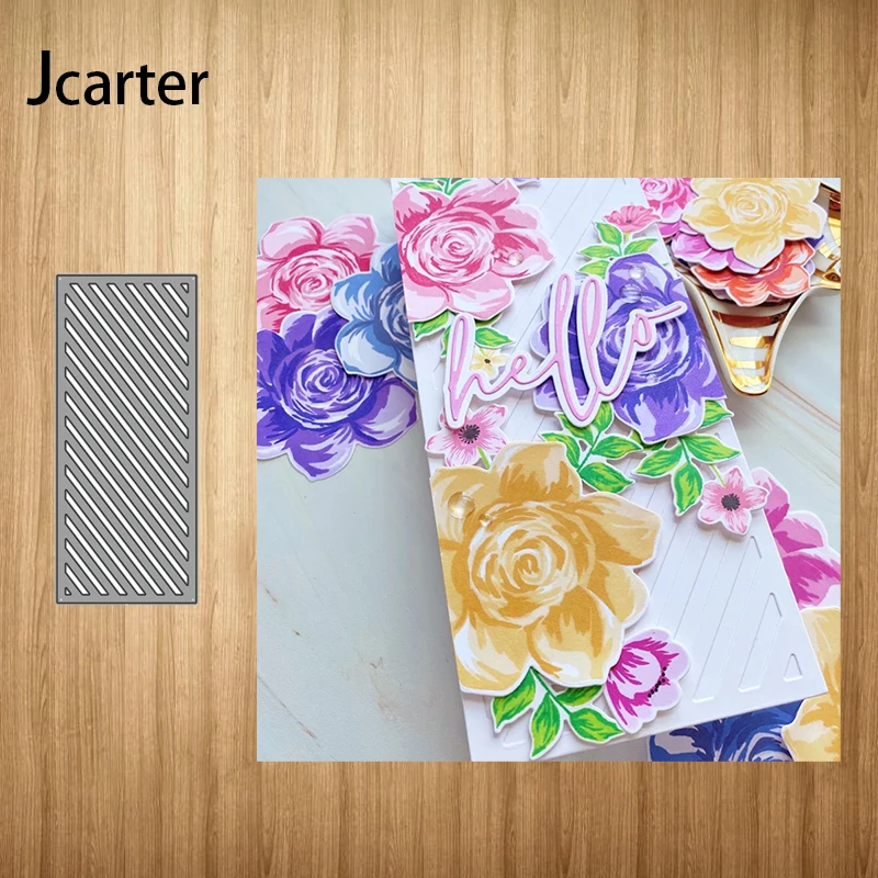 

New Design Metal Cutting Dies Rectangle Strip Frame Craft Stencil Diy Scrapbooking Handmade Card Make Shape Album Decor Model