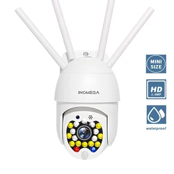 

INQMEGA 2.4MP Mini PTZ IP Camera Network High Speed Dome WiFi Wireless Camera Outdoor Security Monitoring CCTV Waterproof Camera