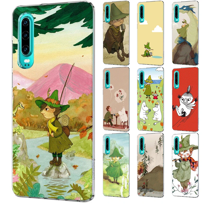 

Mobile Phone Case For Mate 10 20 Lite Pro Nova 2i 3 3i 4 5i Y5 Y6 Y7 Y9 Hard Cover Snufkin And Little My