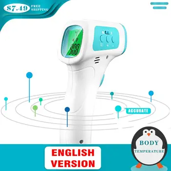 

Infrared Thermometer Forehead Body Non-Contact Thermometer Baby Adults Outdoor Home Digital Infrared Fever Ear Thermometer 2020
