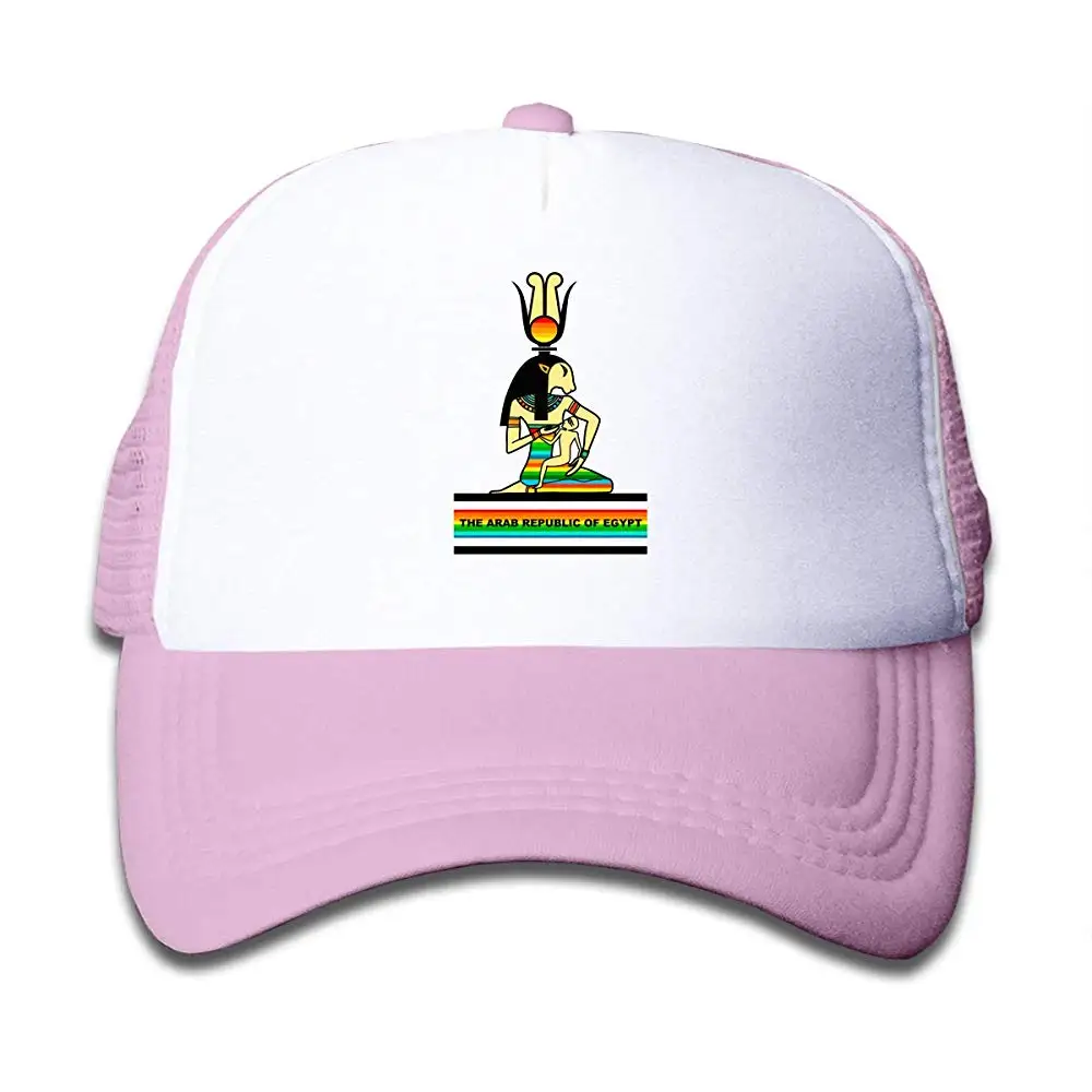 Детские шляпы дальнобойщика египетские настенные фрески, печатные регулируемые детские сетки Snapback шляпа бейсбольная Кепка унисекс