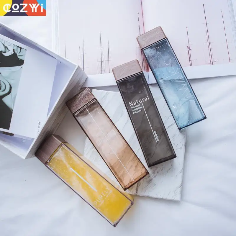 Дизайн, Длинная тонкая пластиковая бутылка, бутылка для сока, молока, воды, прозрачная чашка для детского напитка, Спортивная бутылка для улицы