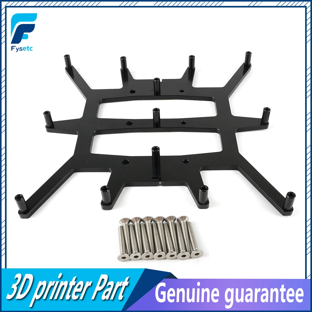 Черная Алюминиевая Y каретка, анодированная пластина для горячей кровати, опорная пластина для 310*310 мм, CR-10 CR10 BLV MGN cube принтера