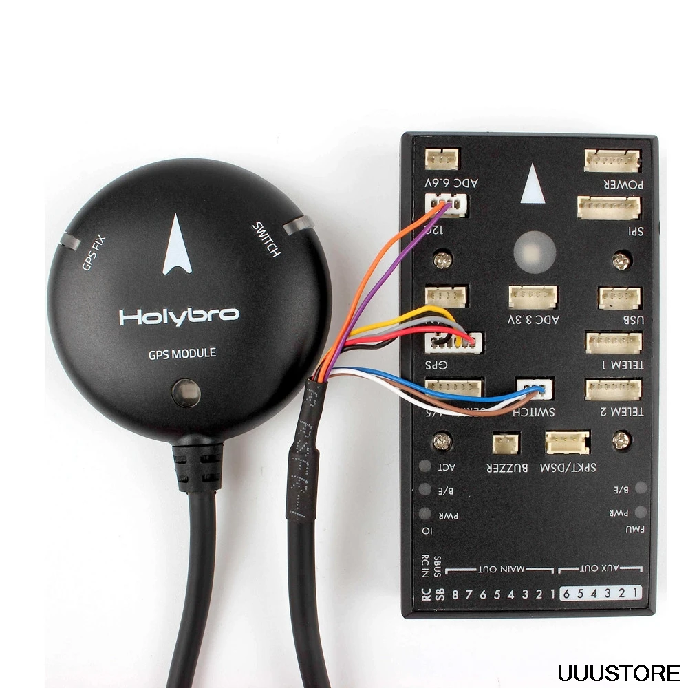HolyBro Pix32 Pixhawk 4 Контроллер полета и M8N gps модуль и PM02 и радиотелеметрия V3 комплект автопилота комплект для многороторного самолета