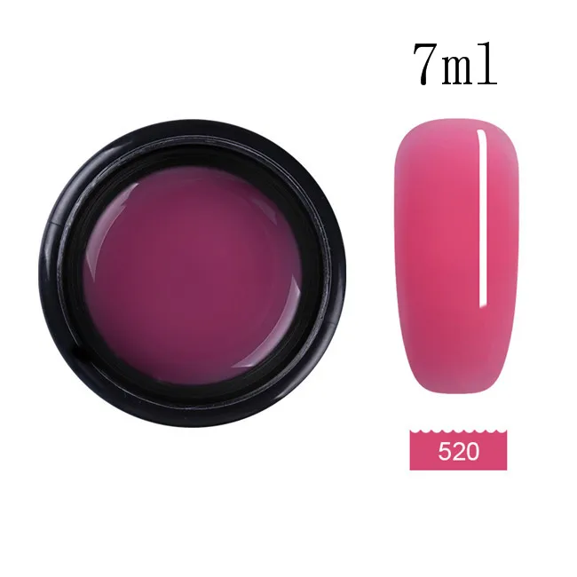 Ur Sugar Poly быстрое удлинение Гель-лак для ногтей розовый, белый, прозрачный впитывающийся УФ-гель для наращивания ногтей - Цвет: 520