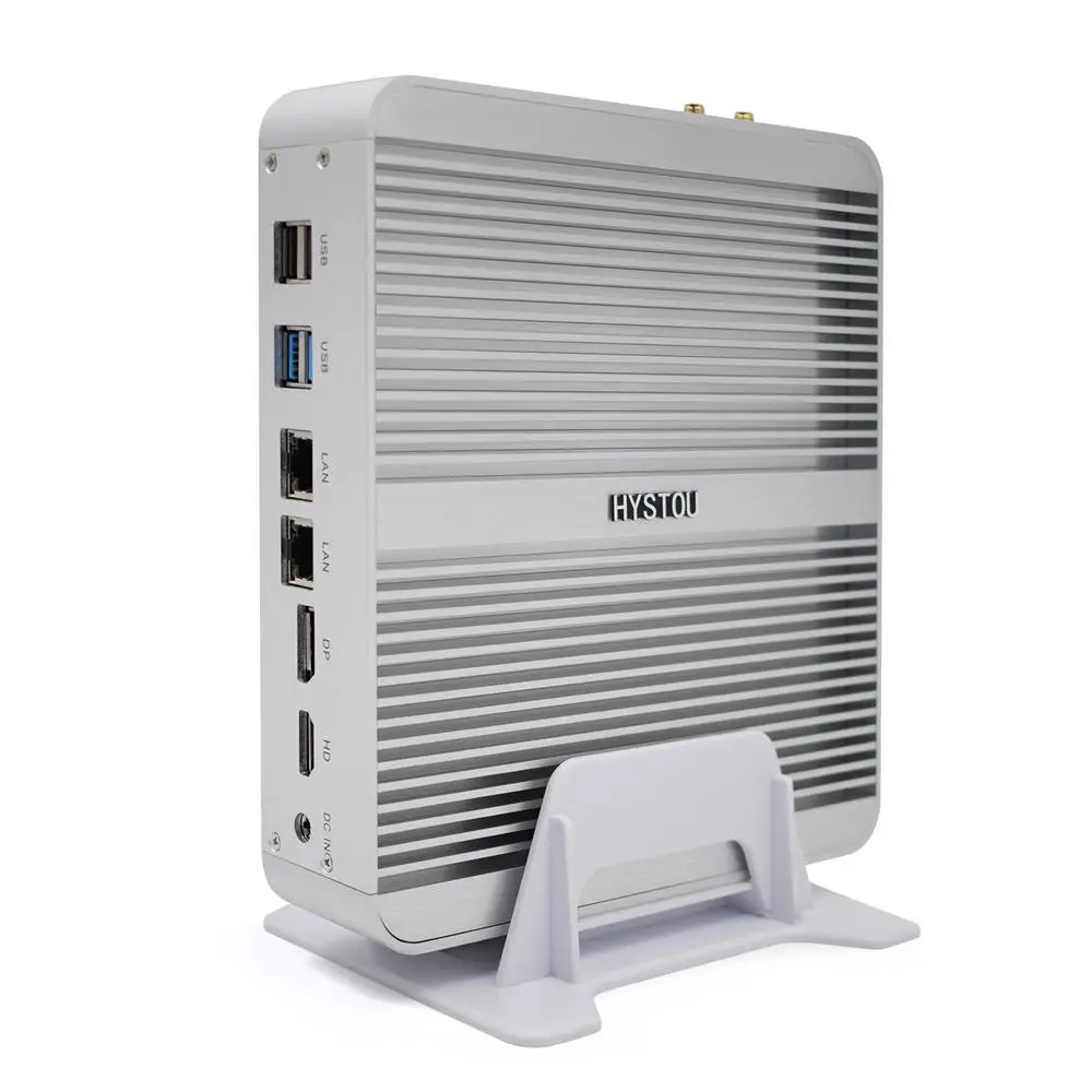 HYSTOU FMP03B Мини ПК i5-7260U 8 ГБ + 128 ГБ/8 ГБ + 256 ГБ двухъядерный Win10 DDR4 Intel HD graphics 640 3,4 ГГц безвентиляторный Миниатюрный Настольный ПК