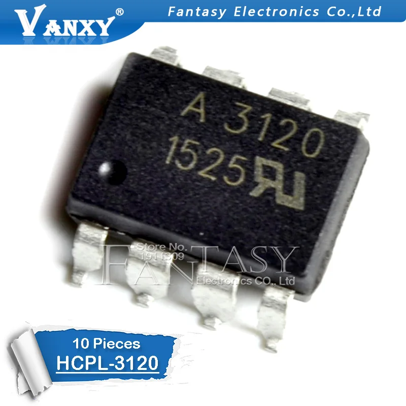 10 шт. HCPL3120 SOP8 HCPL 3120 SOP A3120 лапками углублением 8 SMD FOD3120| |