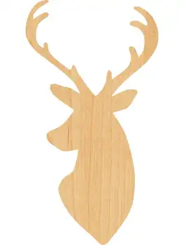 

Buck Wooden Laser Cut Out Shape - Great for Crafting - Hobbyist - D.I.Y. Projects