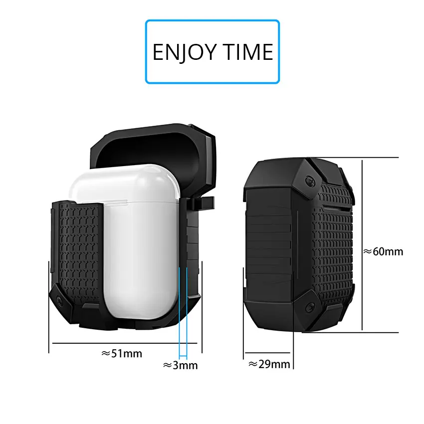 Earphone Case For AirPods Wireless Bluetooth Headset cover silicon For Air Pods Charging Box